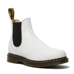 Dr. Martens White Leather Boots